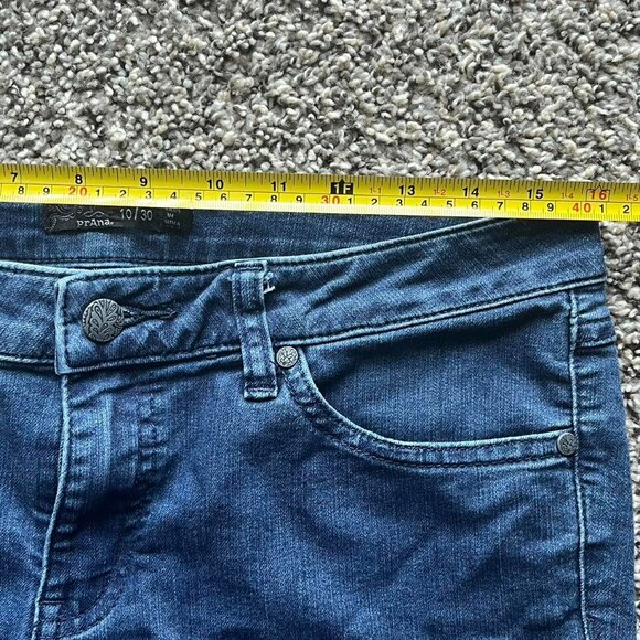 Prana Dark Wash Skinny Jeans, Business Casual Jeans, Women's 10 Denim Jeans - Picture 7 of 8